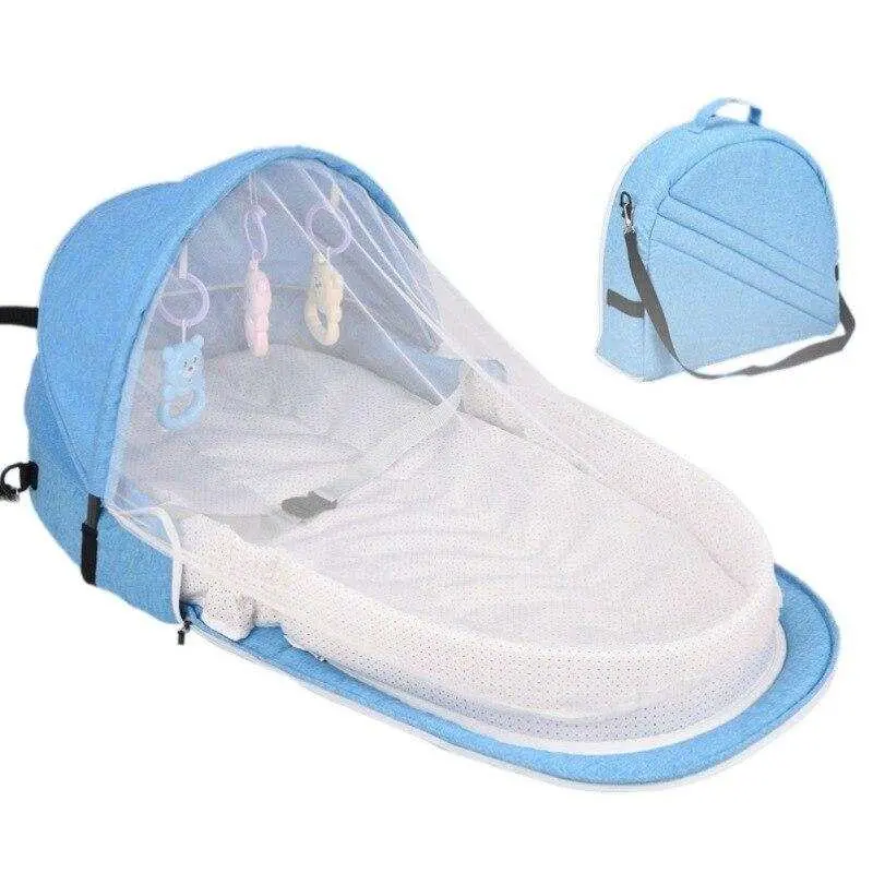 Multipurpose Foldable Baby Bed with Mosquito Net - Safe & Portable