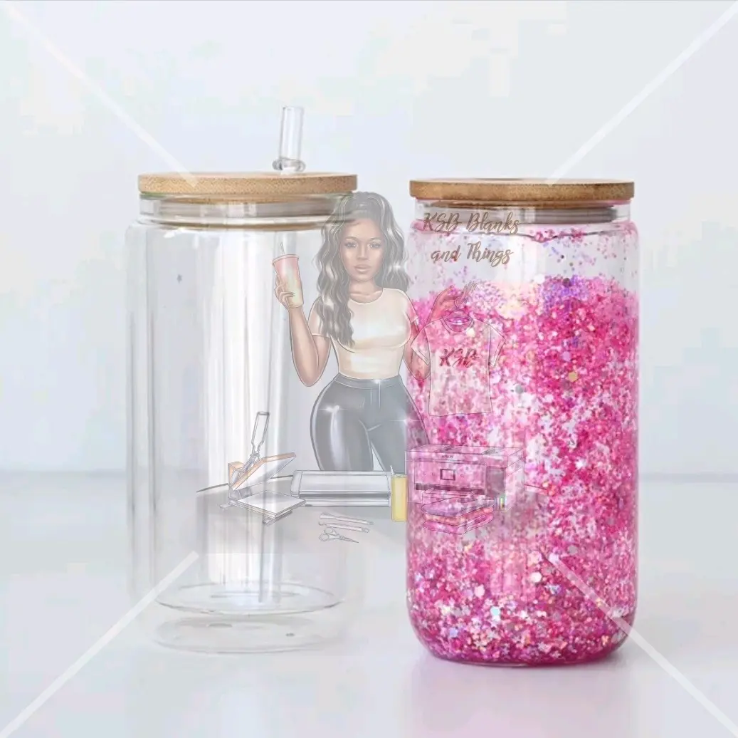 Snowglobe Beer Glass Cans - 20 oz
