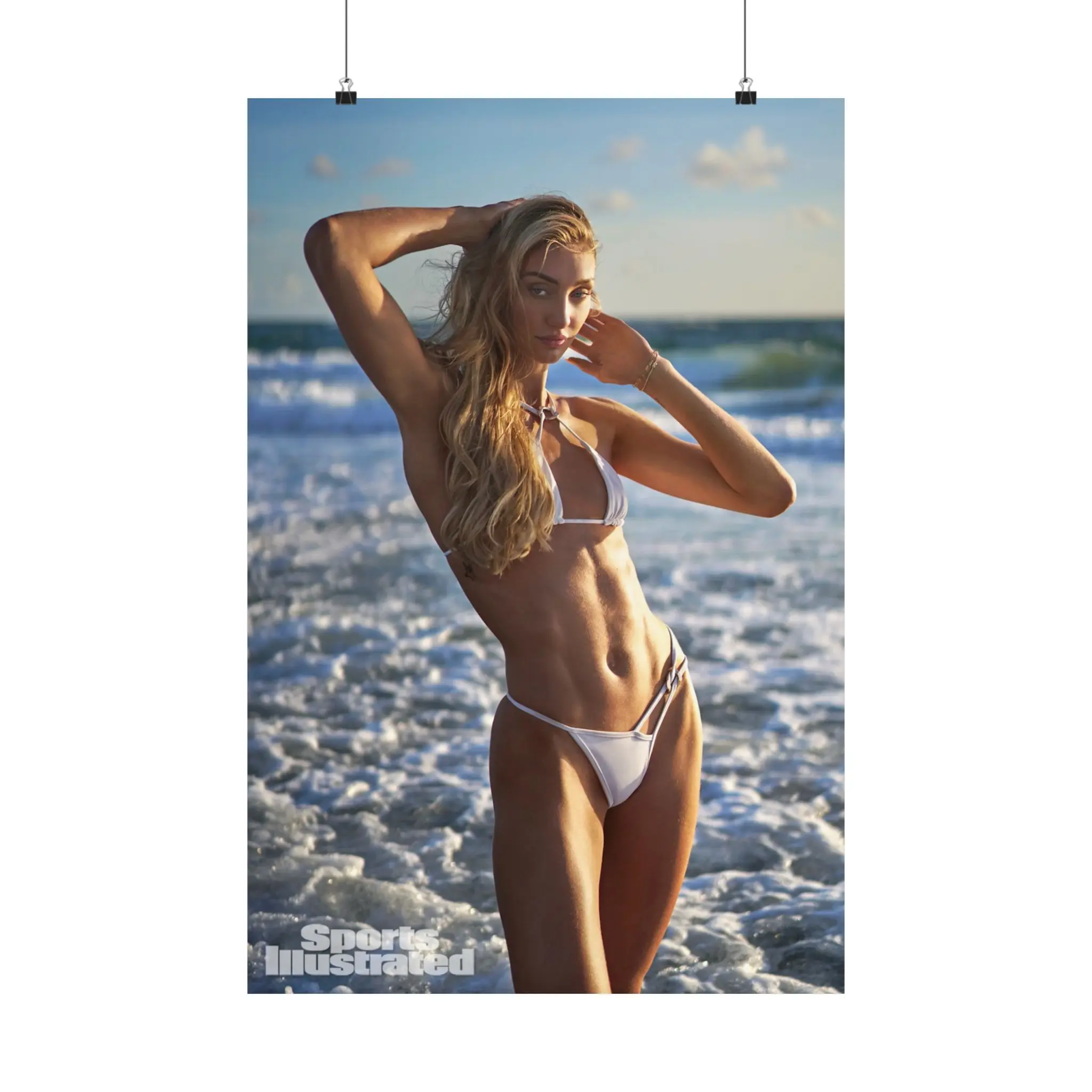 Cameron Brink Sports Illustrated Swim Poster. Cameron Brink WNBA Star, Stanford Women's Basketball, Women's Basketball Star Poster 3