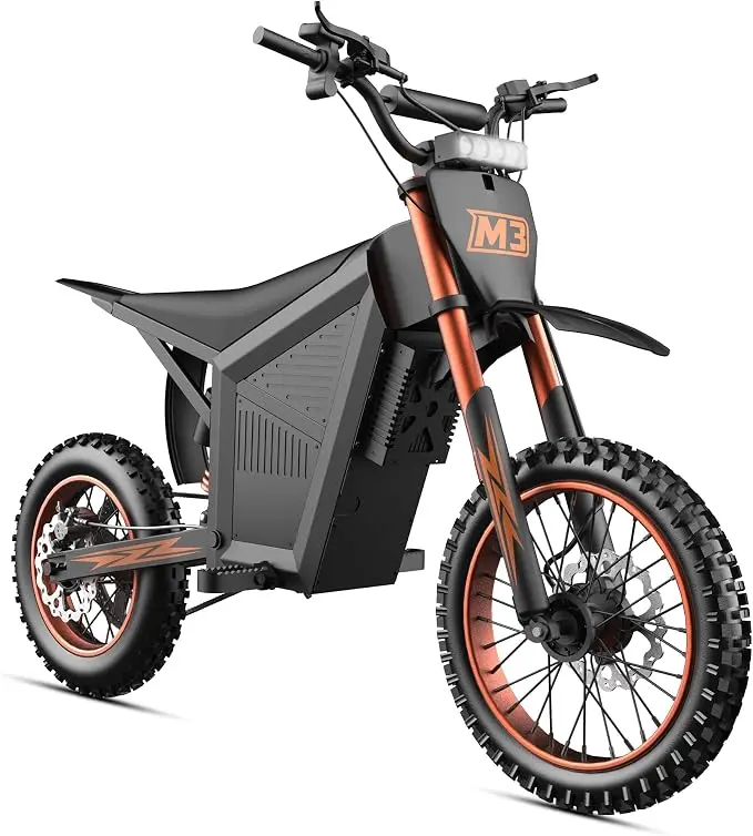 Electric Dirt Bike for Teens Adults, 3000W Peak Mid-Drive Motor, UL 2849 Certified Electric Motorcycle with 48V 20.8Ah Battery
