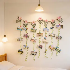 Home Photo Wall Decorative Hanging Ornament, Flower Vine Photo Wall, Home Decoration Supplies, Stylish and Functional