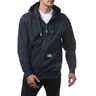 Pro Club Men's 60% Cotton Plain Full-Zip Cozy Fleece Hoodie - Male Clothing, Long Sleeve Sweatshirts, Keep Warm, Drawstring, Relaxed Fit, Front Pockets, Quality Fabric