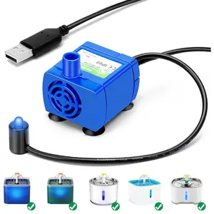 DR-DC160 Replacement Pump for Pet Water Dispenser, Quiet Submersible Motor for Cat Drinking Fountain, Automatic Water Circulation System, Durable and Energy-Efficient, Universal Fit for Most Pet Fountains dog water bowl dog slow feeder