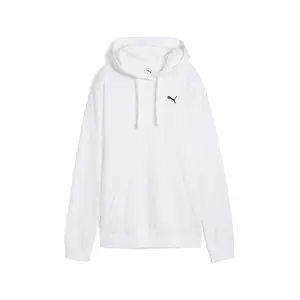 PUMA Womens Essentials Relaxed Hoodie Casual Outerwear Casual - White