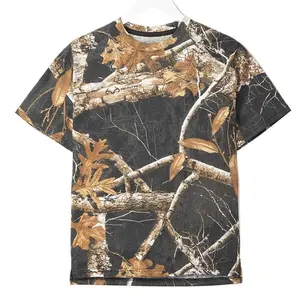 Little Bipsy Classic Camo Tee | Realtree EDGE Colors - Black, Realtree Shirt For Men, Hunting 3D Shirt, Deer Hunting Tee, Camo Pattern Men Shirt