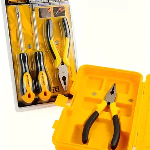 3-piece set: 6inch long nose pliers and flathead Torx screwdriver |   Chrome Vanadium Steel Pointed Tip, Dual Color Handle Multi-Functional Tool, Universal for Precision Work