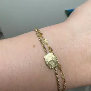 SpurWest Ultra Mini Belt Buckle Bracelet (Initial) - Gold