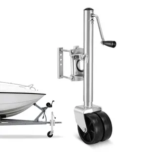 VEVOR Trailer Jack with Wheel, 2000 lbs Load Capacity, Heavy Duty Swivel Boat Trailer Jack with PP Dual Wheel & Ergonomic Handle, 15-27 Inch Lift Range, Fit for RVs, Boats and Utility Trailers