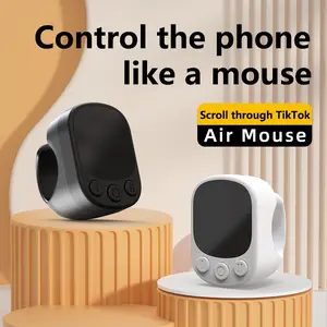 Mouse Ring Remote Control with Touchpad,  Scrolling Ring Air Mouse for Short Video, Page Turner for Kindle APP, Selfie and Video Remote，crolling Ring for TikTok Remote Control for TikTok, Music Control for iPhone,iPad,Android,Smartphone