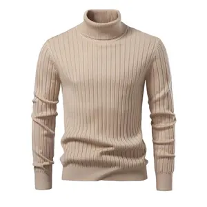 Men's High-Quality Thermal Mock Neck Sweater, Warm Single Piece Design, Ideal for Cold Weather Comfort & Style