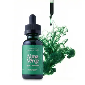 Alma Verde 14-Day Glow & Gut Cleanse – Chlorophyll Drops for Body Odor, Bloating & Skin – Natural Detox with Aloe Vera & Yerba Buena – 30ml Vegan Supplement
