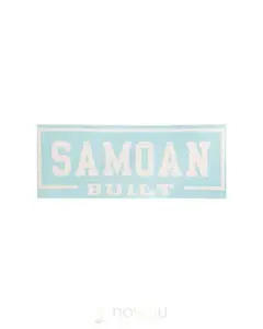 POLY YOUTH - Samoan Built Rectangle Small Vinyl Decal