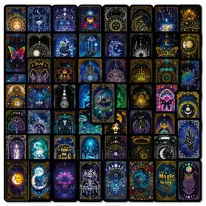 56 Pcs/112 Pcs Fantasy Astrology Magic Stickers Set, Sun Moon Symbol Mystery Totem Journal Decoration Kit, Decorative DIY Sticker Pack
