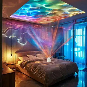 1pc Aurora LED Mood Projection Light RGB Remote Control, Galaxy Star Projector, Bedroom Night Light Projector, Star Projector, Room Decoration, Home Theater, Ceiling, Gift Decoration, Camping, Wedding Decoration TikTokShopJumpstartSale clearance items