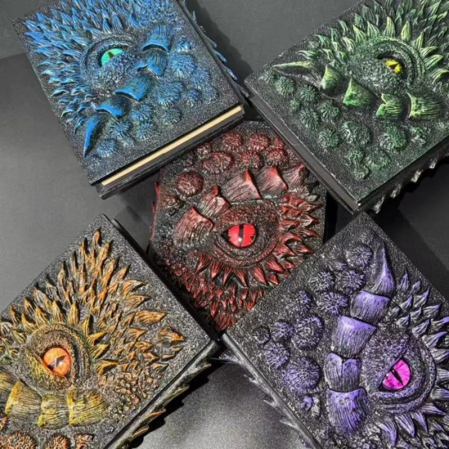 Dragon Eye Design Notebook, 1 Count 3D Cover Replaceable Notebook, Birthday Or Graduation Gift, Office Stationery & Supplies