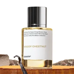 Woody Chestnut, Dossier, Unisex's Perfume, 50ml, Pink Pepper, Orange Blossom, Cloves, Chestnut, Cade Wood, Vanilla, Cedarwood Woody Chestnut, Dossier, Unisex's Perfume, 50ml, Pink Pepper, Orange Blossom, Cloves, Chestnut, Cade Wood, Vanilla, Cedarwood