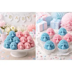 Baby Shower Hedgehog Favor Set – Handmade  Favors in Pink, Blue or Custom Colors