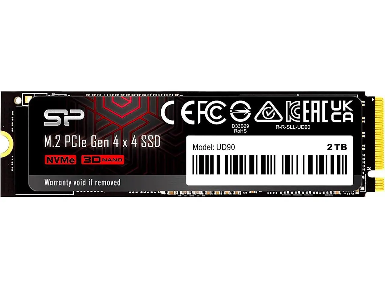 Silicon Power 2TB UD90 NVMe 4.0 Gen4 PCIe M.2 SSD R/W up to 5,000/4,800 MB/s