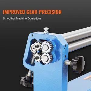 VEVOR Slip Roll Machine, 12.6 inches Forming Width in 20 Gauge Capacity, Sheet Metal Slip Roller Rolling Bending Machine, with 2 Detachable Rollers for Low Carbon Steel Copper Aluminum Alloy Sheet