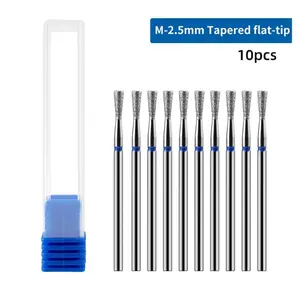 M-Shape Inverted Cone Flat-Head Nail Drill Bits, Precision Prep for Acrylic Nails, Gel Removal & Cuticle Care, Professional Nail Tools
