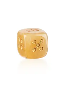 Pure Natural Crystal Dice, Cross-Border Casual Board Game, Agate Jade Carving Rounded Edges, 15mm Semi-Precious Stone Dice