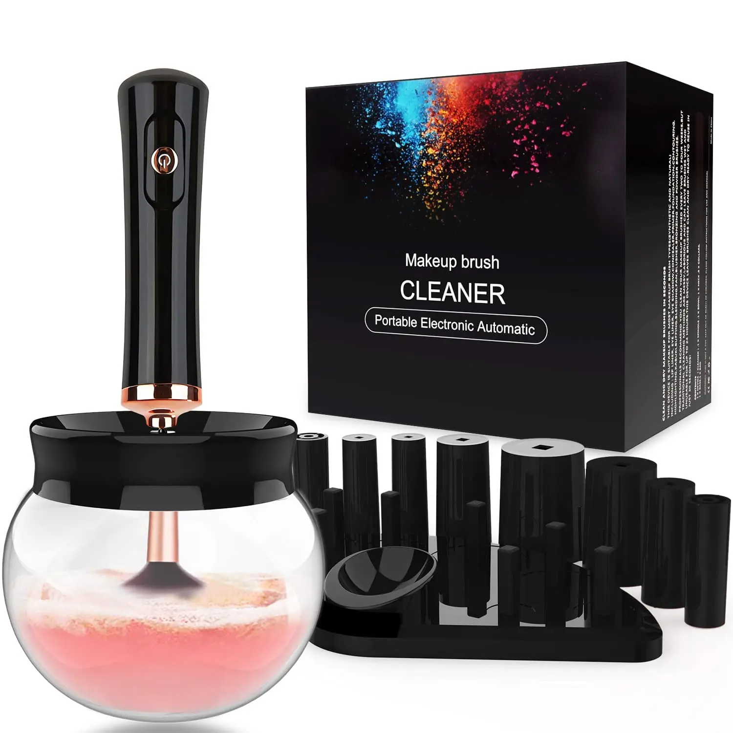 Premium Makeup Brush Cleaner Dryer Super-Fast Electric Brush Cleaner Machine Automatic  Brush Cleaner Spinner Makeup Brush Tools