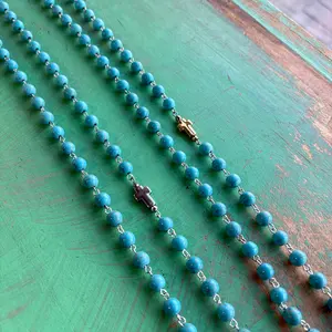 Tranquil Turquoise Cross Necklace