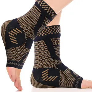 Foot & Ankle Brace Socks for Sprained Ankle Compression Sleeve - Plantar Fasciitis Relief Brace, Foot Support for Women & Men - Tendonitis & Arthritis Foot Sleeve, Stabilizing Ankle Wrap