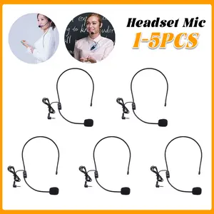 3.5mm Plug Lightweight Foldable Portable Head-mounted Microphone for Teachers Lecture Speech Voice Amplifier Audio Durable Wireless Bluetooth Smartphone ear TV with HDMI Input Headset 1 Pc bone conduction bone  conduction  headphones  fy helmet usb-c