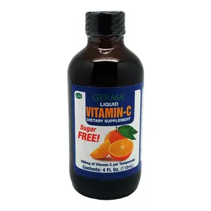 Germa Sugar Free Liquid Vitamin C 4 oz – Immune Support, Antioxidant Formula, Sugar-Free Daily Supplement for Adults