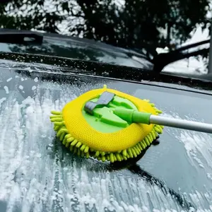 Car Window Cleaning Brush, Retractable Car Windshield Cleaning Brush, Car Cleaning Tool, Car Wash Accessories