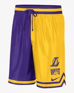 [DR9350-728] Mens Nike LA LAKERS COURTSIDE NBA GRAPHIC SHORTS