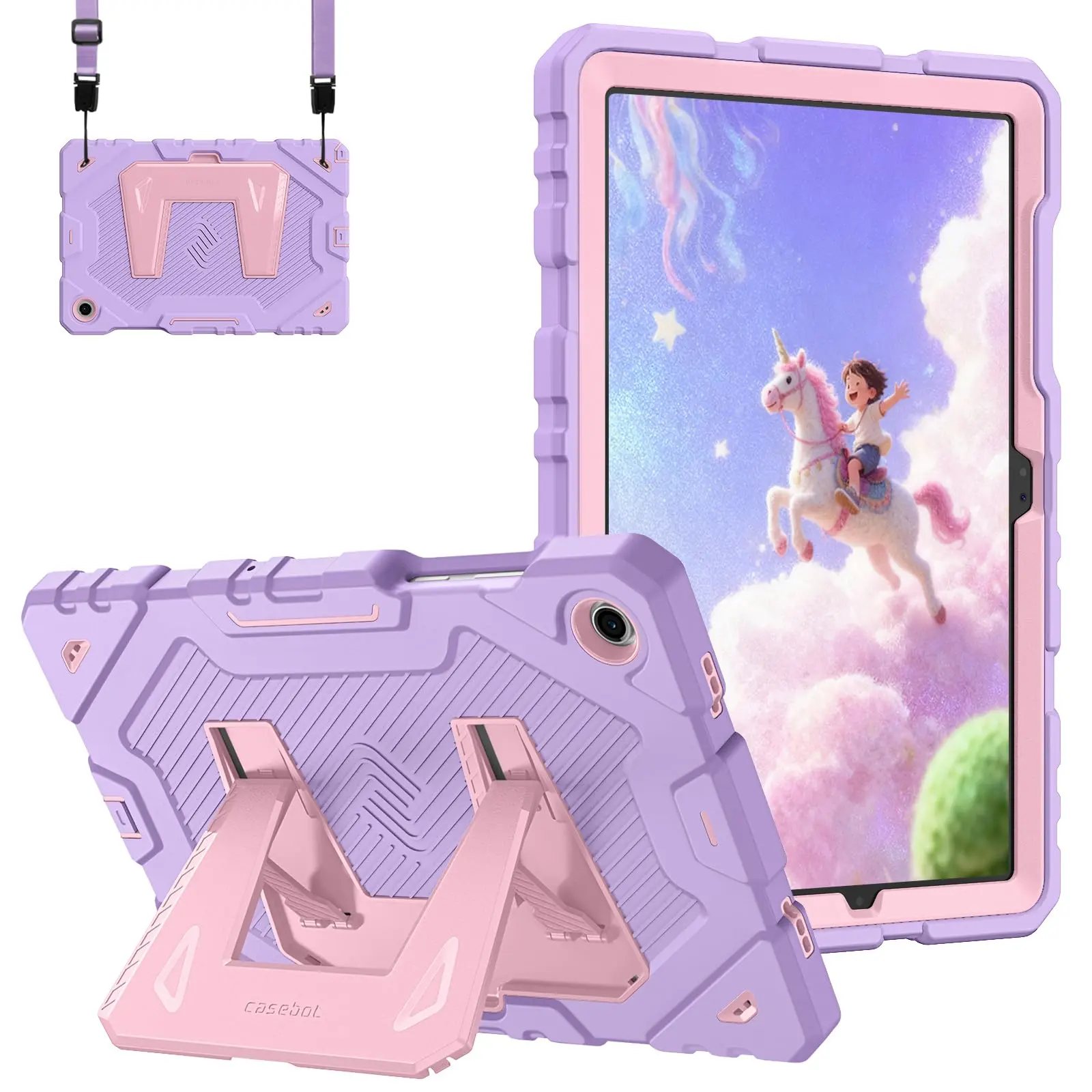 Fintie 3-Layer Protection Tablet Case with Stand & Strap- For Samsung Galaxy Tab A11+/Tab A9+/Tab S10 Lite/Tab S10 FE, Durable and Stylish Protective Cover for Kids Tablet