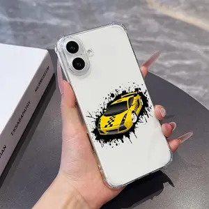 Yellow racing car phone case Case is Suitable For Motorola MotoG82/MotoG71s/MOTOG52/MOTOG30/MotoG10 with TPU Shock proof, Fashionable and durable