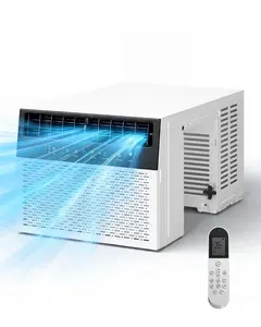 TEHANLD 12,000 BTU U Shaped Window Air Conditioner - Cools 550 Sq Ft, Energy-saving Window AC Units with Open Window Flexibility Easy to Install, Remote Control