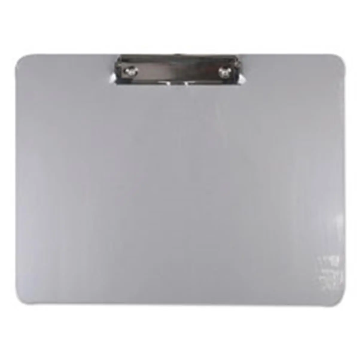 UN Plastic Brushed Aluminum Clipboard - Silver - 8.5 x 11 in.