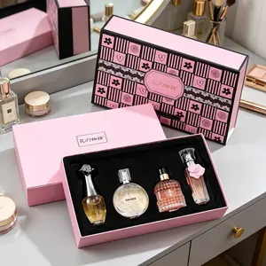 Hana No Monogatari 4-In-1 Perfume Collection, Mini Luxury Fragrance Kit, Floral & Fruity Scents, Perfect Gift for Holidays & Birthdays