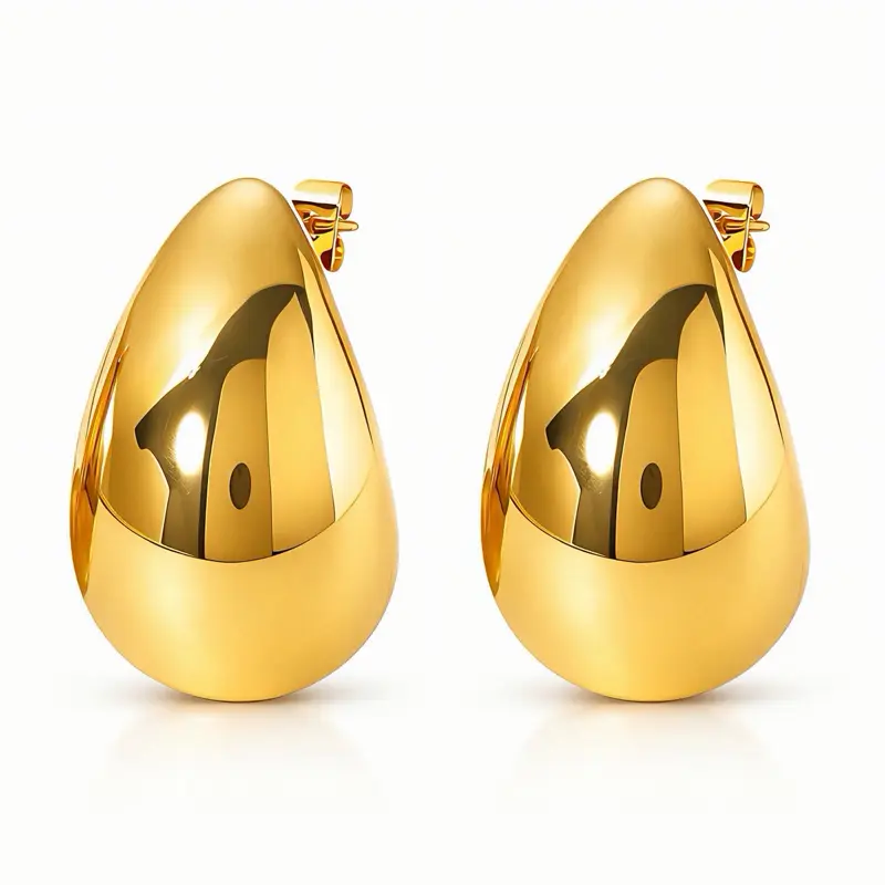Gold earrings