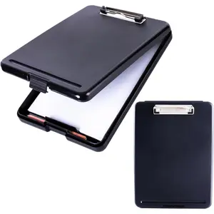 Clipboard Folder with Storage, Clipboard with Pen Holder, Plastic Organizer Box, Paper Organizers Suitable for Storing Letter Paper, A4-sized Paper, Portable Office Use, Essential for Nurses and Teachers, School and Office Supplies