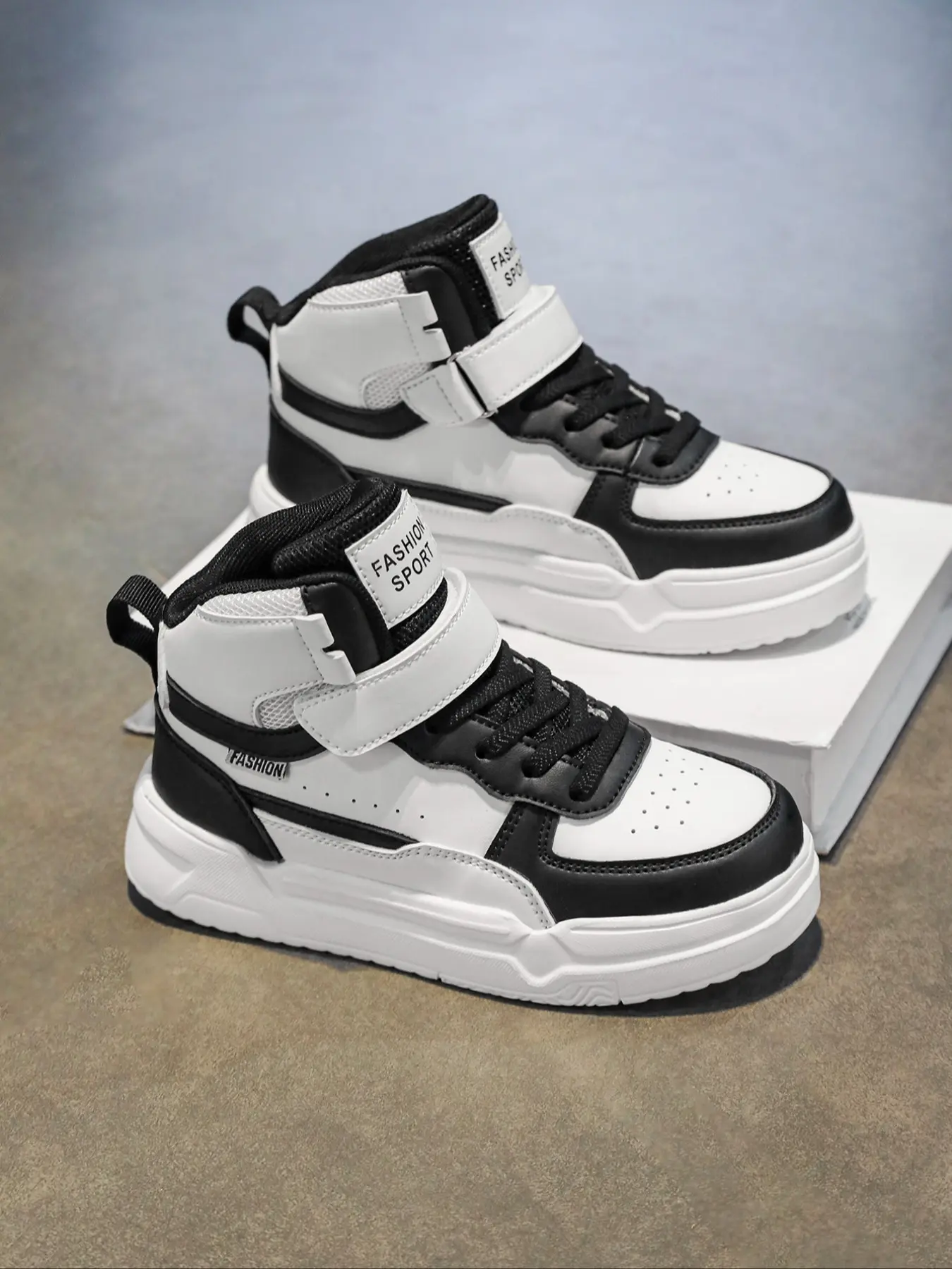 Unisex High-Top Sneakers, Comfortable Shock-Absorbing Design
