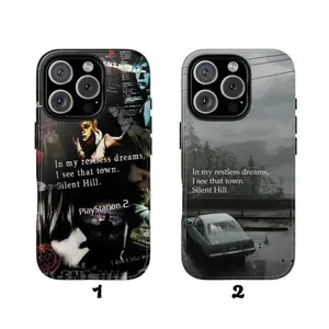 Silent Hill Retro Horror Phone Case Compatible with iPhone X 11 12 13 14 15 16 17