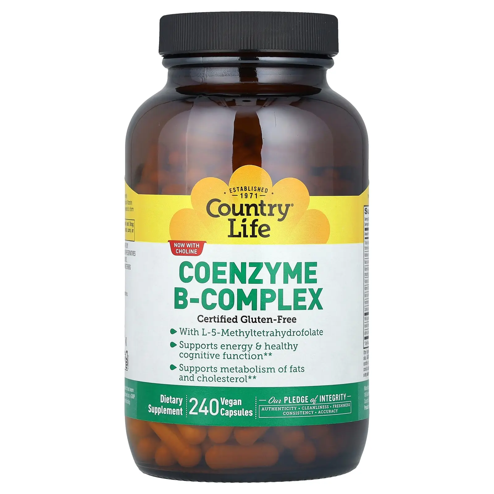 Country Life Coenzyme B-Complex, 240 Vegan Capsules