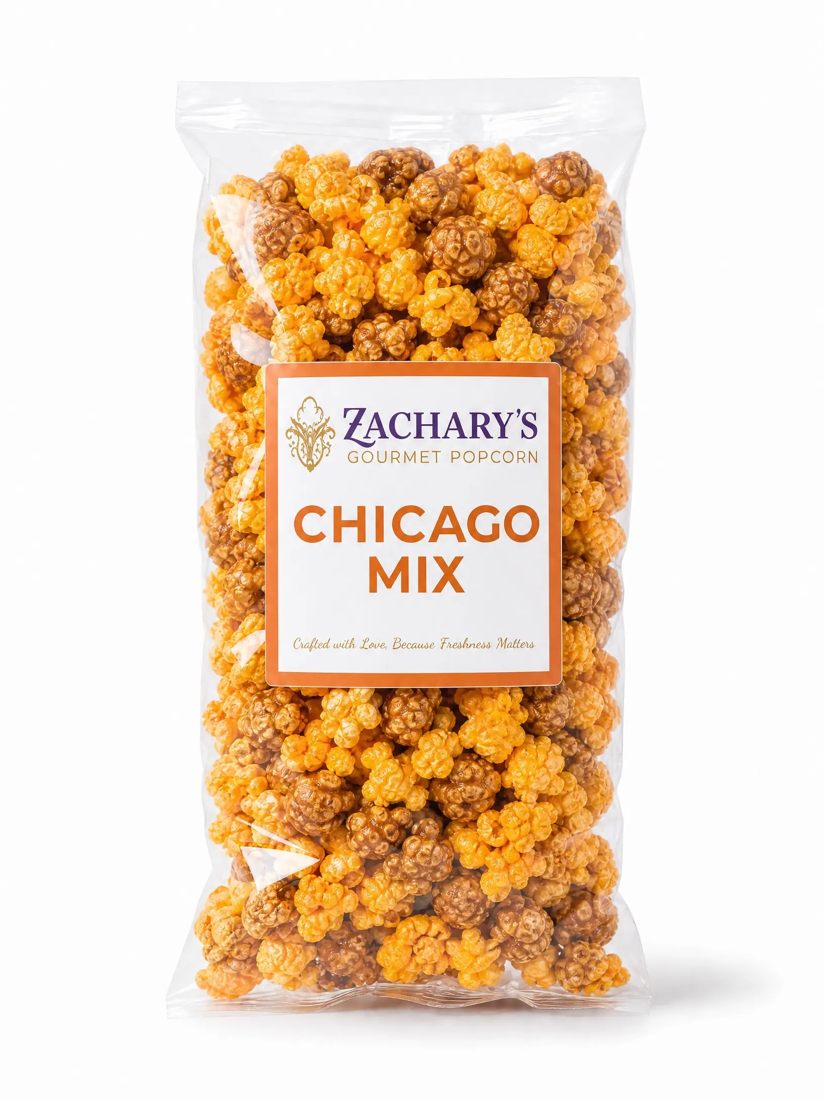 Chicago Mix Popcorn – Caramel & Cheddar, Coconut Oil Popped | Gluten-Free Small-Batch | Zachary's Gourmet