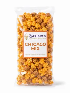 Chicago Mix Popcorn – Caramel & Cheddar, Coconut Oil Popped | Gluten-Free Small-Batch | Zachary's Gourmet