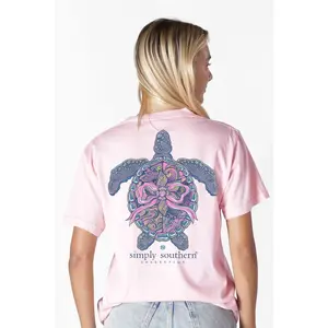 Simply Southern Turtle Tracker Mandala Rosy T-Shirt