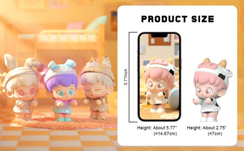 Adorable Animal Figures Valentine's Gift Creatures' Fantasy Land Series Blind Box Mystery Box Random Animal Design Mini Figures Collectible Figures Christmas Stuffers Idea Party Favors Birthday Gift Desktop ornaments Blindbags Surprise Set (Single Box)