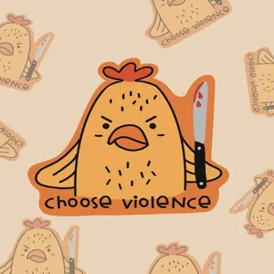 Choose Violence Vinyl Sticker