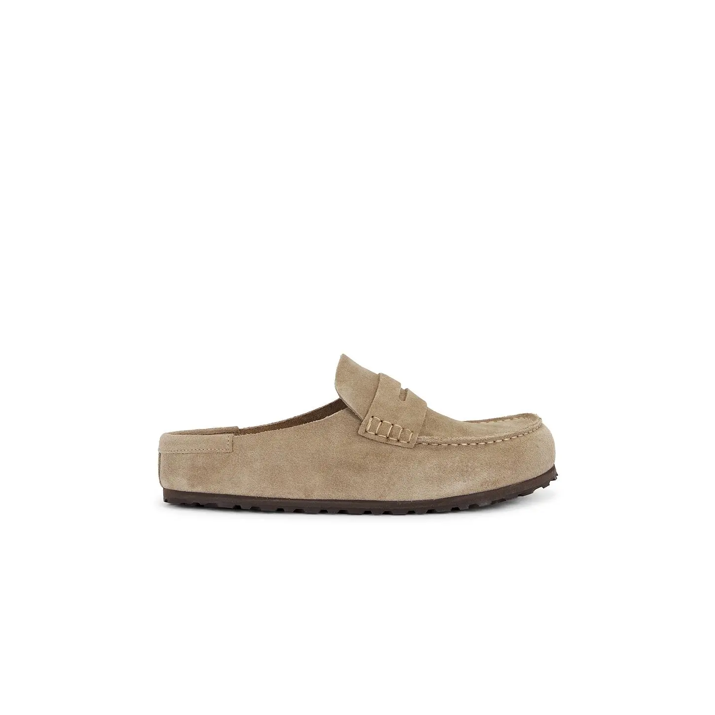 BIRKENSTOCK Naples Wrapped Bold Grip Loafer in Taupe