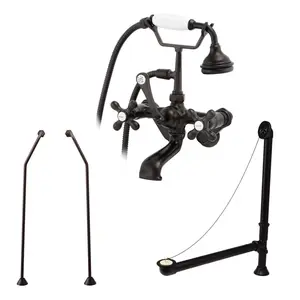 Tub Wall Mount Tub Faucet Set