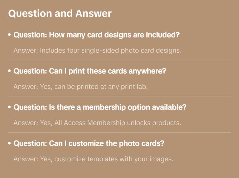 Christmas Photo Card Set - Velvet